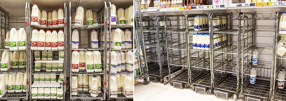 customized Milk Trolleys customized Milk Trolleys